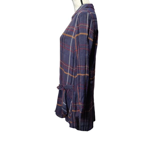 Thakoon Women's Sz 4 Sample Plaid Shirt Dress One of a Kind Asymetrical Fall - Picture 4 of 7